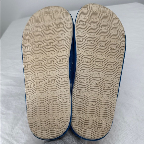 Reef x Tipsy Elves Slippers Wm Large EU 38/39 Blue Nude Naked Skating Santa Snow - Picture 9 of 9